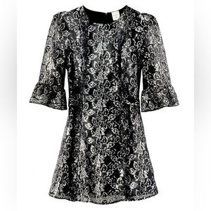 The Vampire’s Wife x H&M Silver and Black Lace mini dress